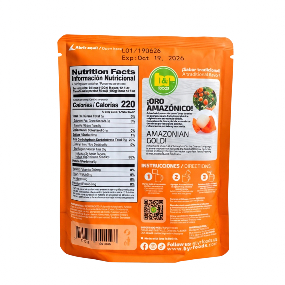 Achachairú Concentrado, Doypack 400 g (14.10 oz)